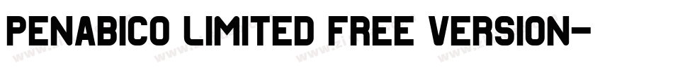 Penabico LIMITED FREE VERSION字体转换